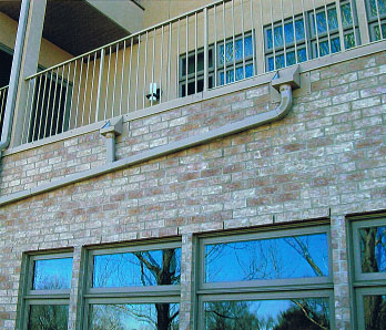 Commercial Rain Gutter Installed