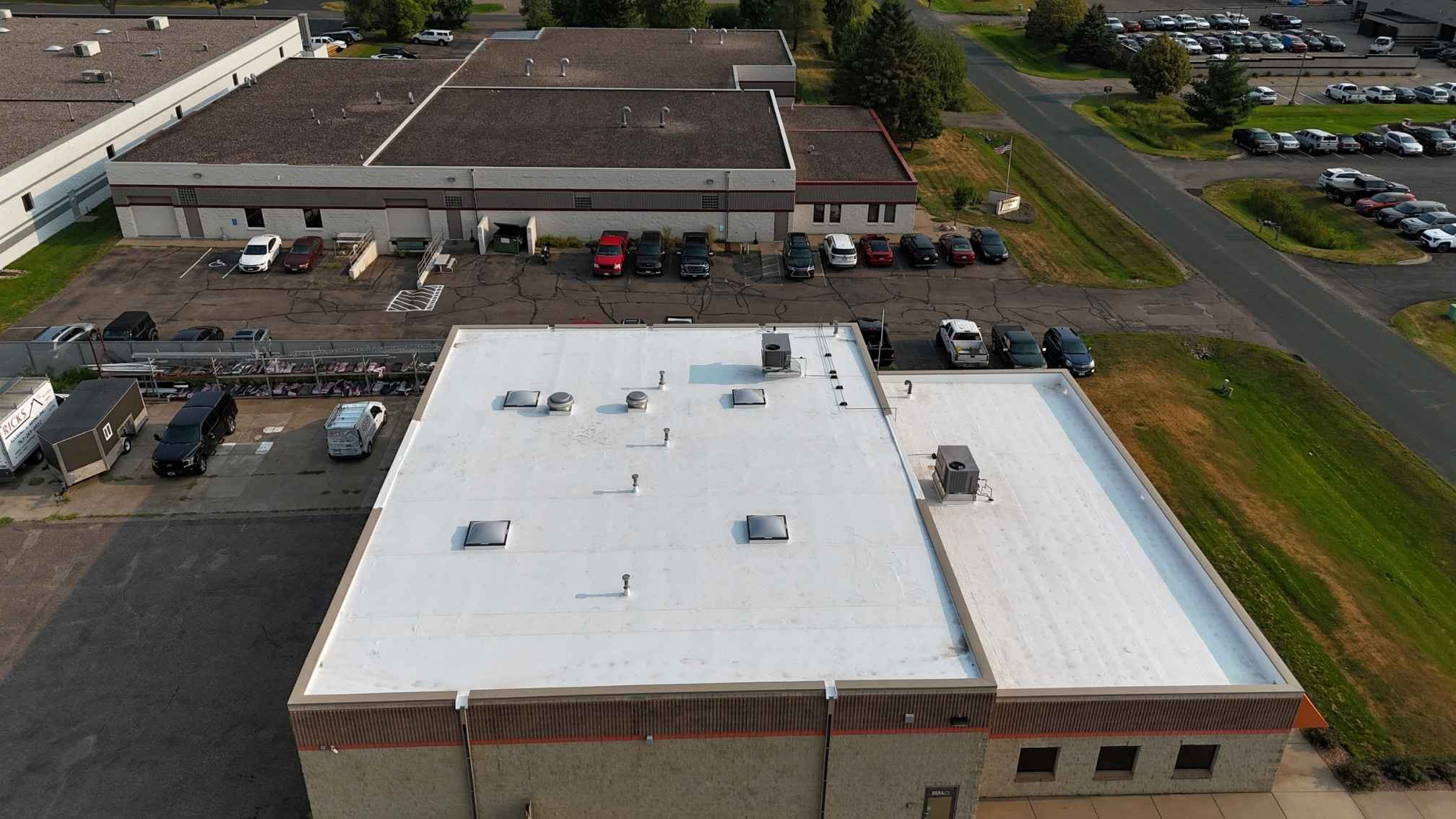 Andover MN TPO Rino Bond Commercial Roofing System by Englund Roofing