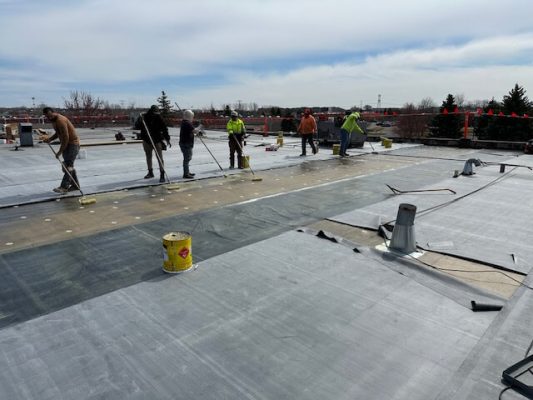 Commercial Flat Roof Restoration Process by Englund Roofing White Bear Lake MN